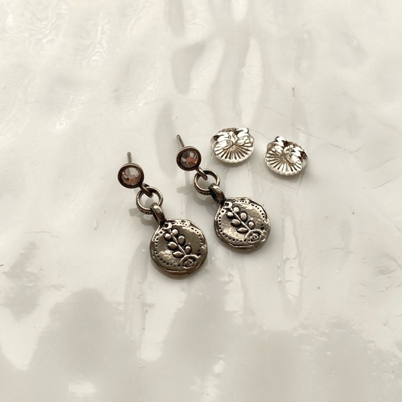 Silpada “Poetry in Motion”Botanical Drop Earrings on post P1689 - Picture 7 of 8